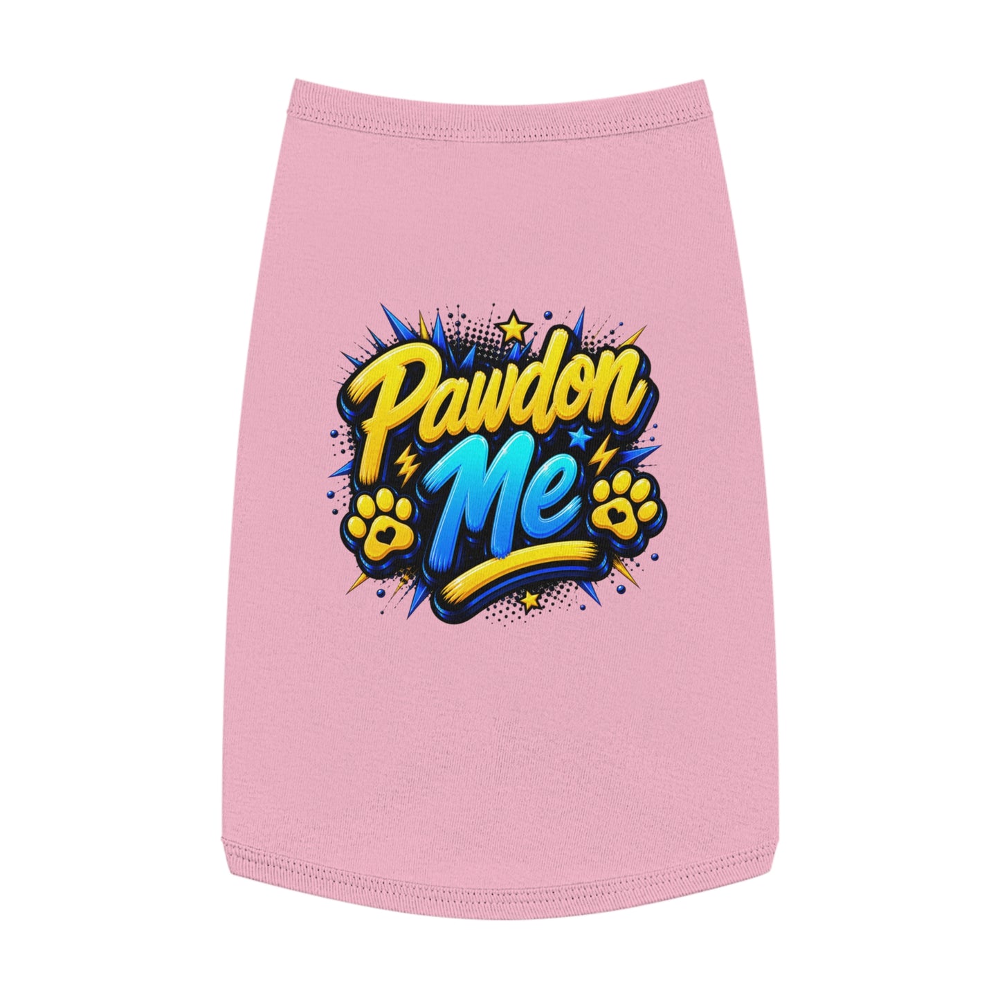 Pawdon Me Pet Tank Top — Cute Funny Paw Print Graphic for Dogs & Cats