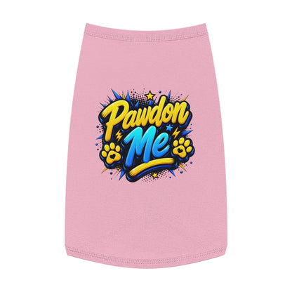 Pawdon Me Pet Tank Top — Cute Funny Paw Print Graphic for Dogs & Cats