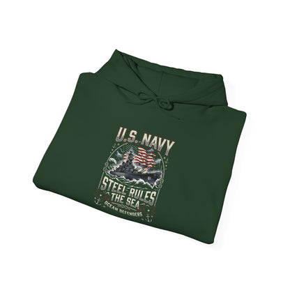 U.S. Navy Steel Rules the Sea Hoodie