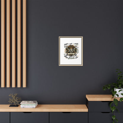 Framed Matte Canvas 'Best Ever DAD' Wall Art – Lion King Design, Father’s Day Gift