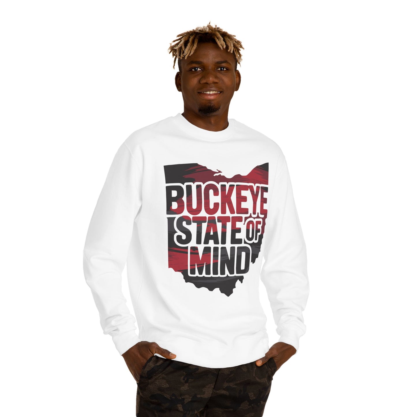 Buckeye State of Mind Sweatshirt — Ohio Vintage Crewneck for Fans