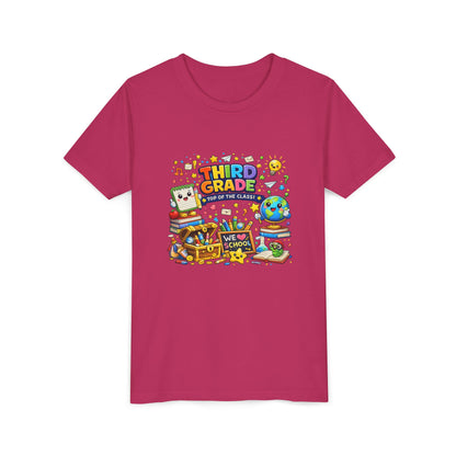Third Grade Kids Tee — "Third Grade Out of the Classroom" Back-to-School Youth Shirt