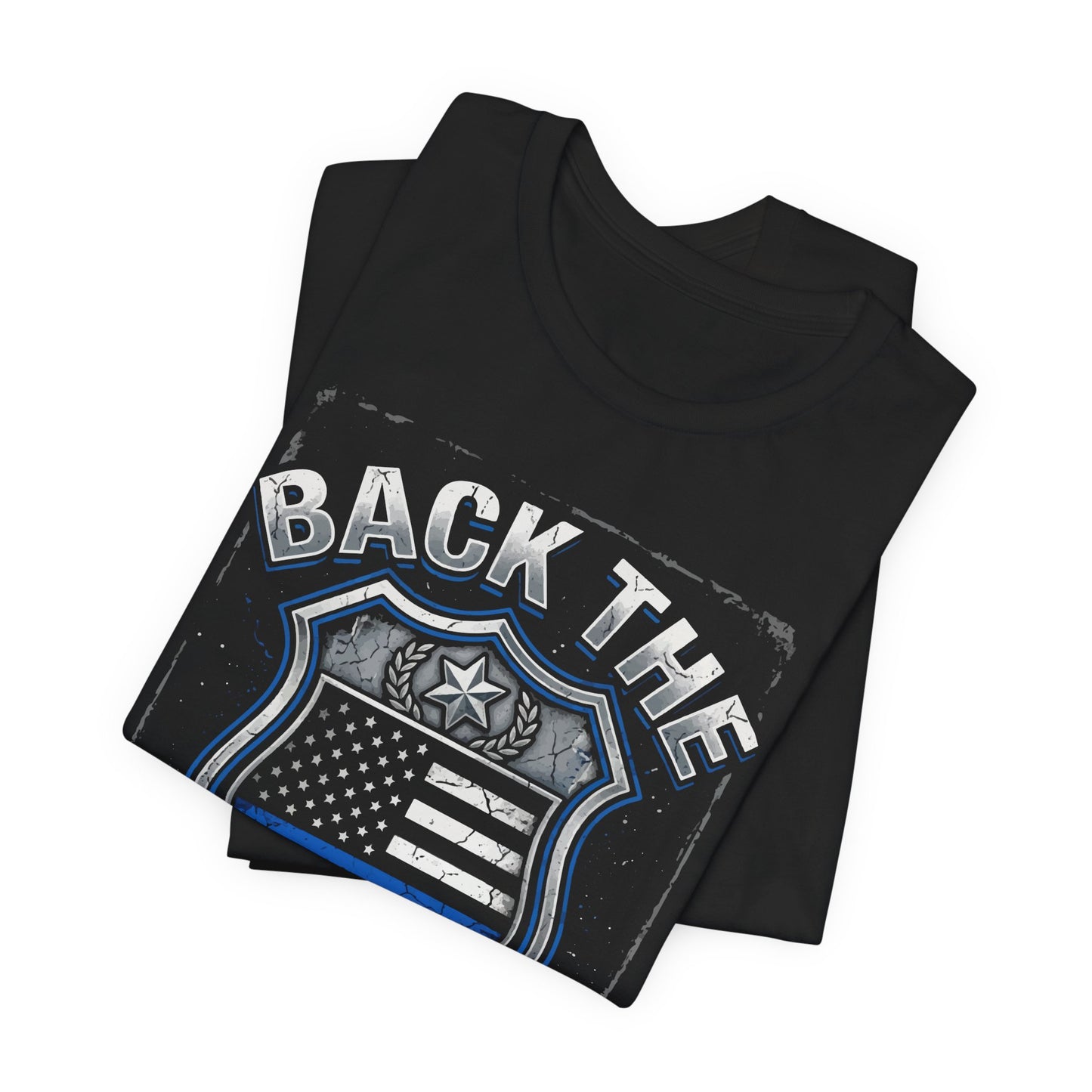 Back The Blue T-Shirt — Police Support Badge Tee