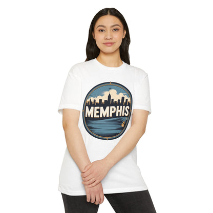 Memphis Skyline T-Shirt — Vintage Circle Cityscape Tee