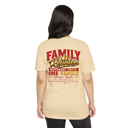 Family Reunion T-Shirt — "Different Roots, One Family" Matching Tee