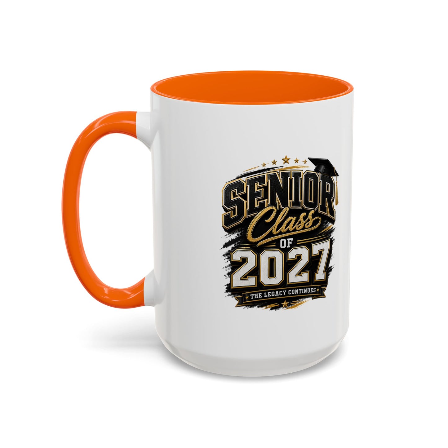 Senior Class of 2027 Accent Coffee Mug — Graduation Gift