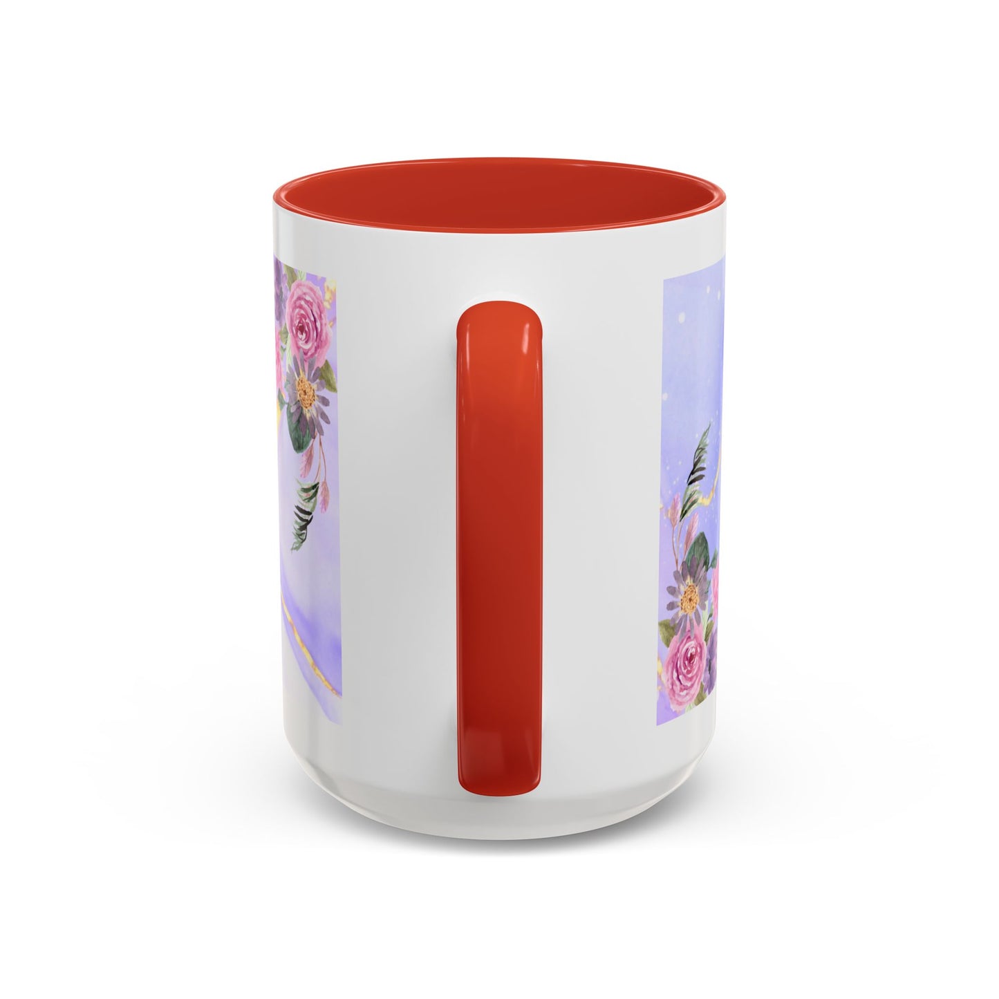 Mother Nutrition Facts Coffee Mug — Floral “Amazing Mom” 11/15oz Accent Mug