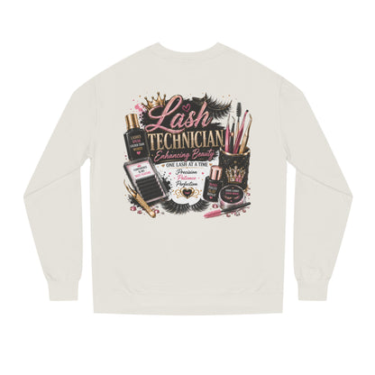 Lash Technician Crewneck Sweatshirt – Beauty Tools Graphic