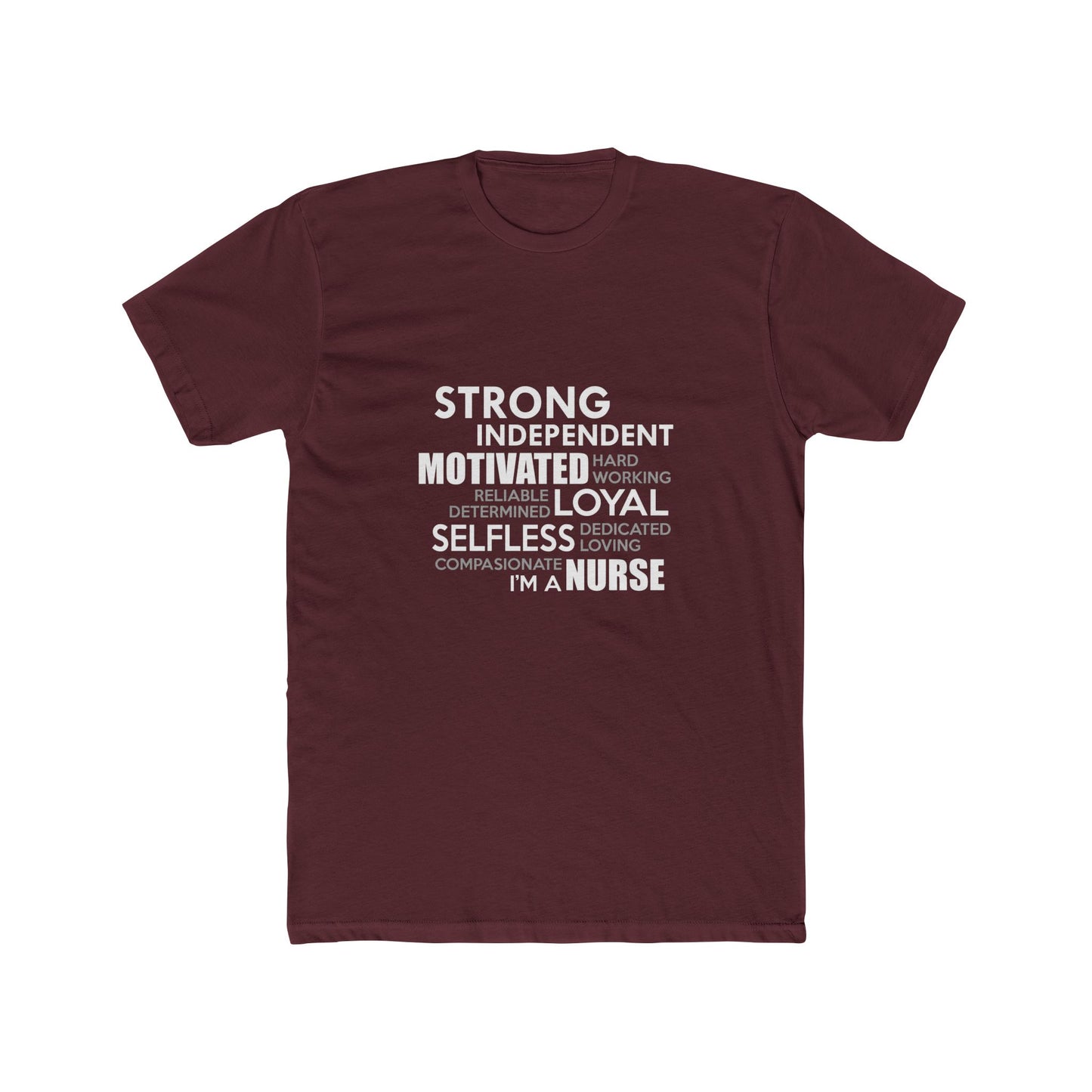 Nurse Word Cloud Tee — "I'm a Nurse" Inspirational Graphic T-Shirt