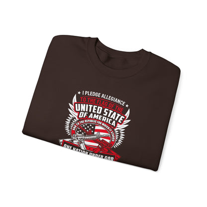 I Pledge Allegiance To the Flag of the of America The Reporlic for Which It Stands One Nation Under God Indivisible With Liberty and Justice for All Sweatshirt