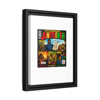 Juneteenth Comic Art Canvas - Framed Matte Wall Decor