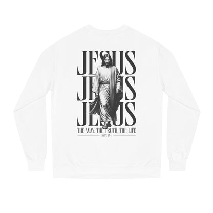 Jesus Graphic Sweatshirt — 'The Way The Truth The Life' Christian Crewneck