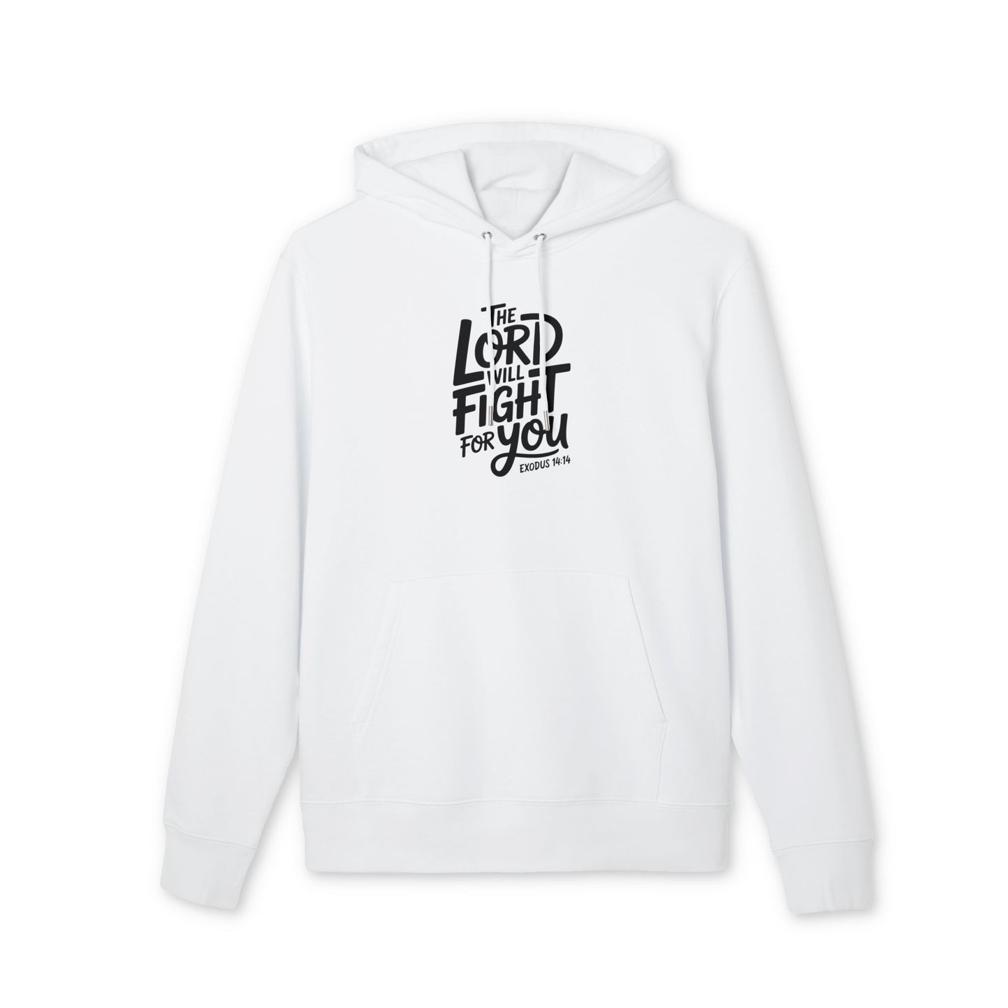 Hoodie — “The Lord Will Fight For You” Faith Quote Pullover