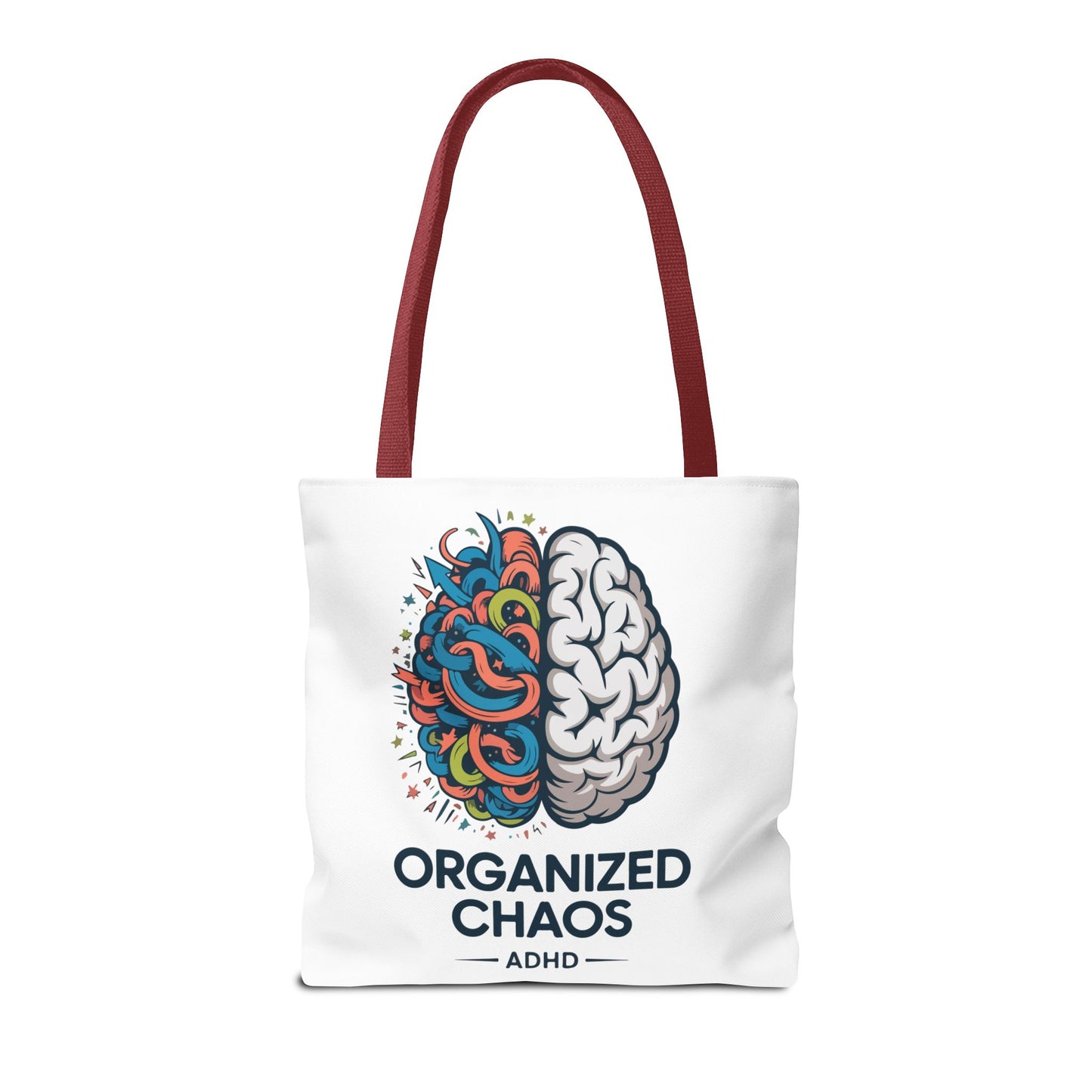 ADHD Tote Bag — "Organized Chaos" Brain Design