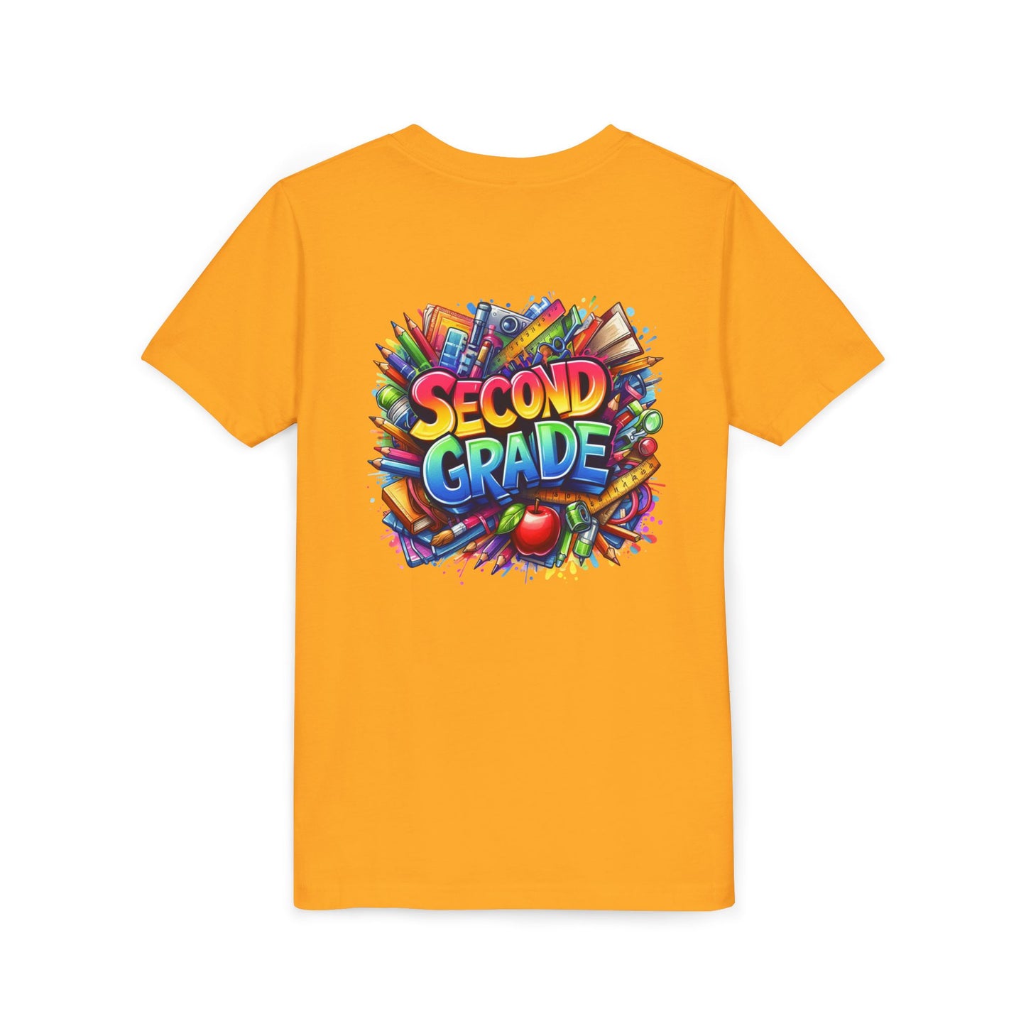 Second Grade Youth Tee — Colorful Back-to-School Kids T-Shirt