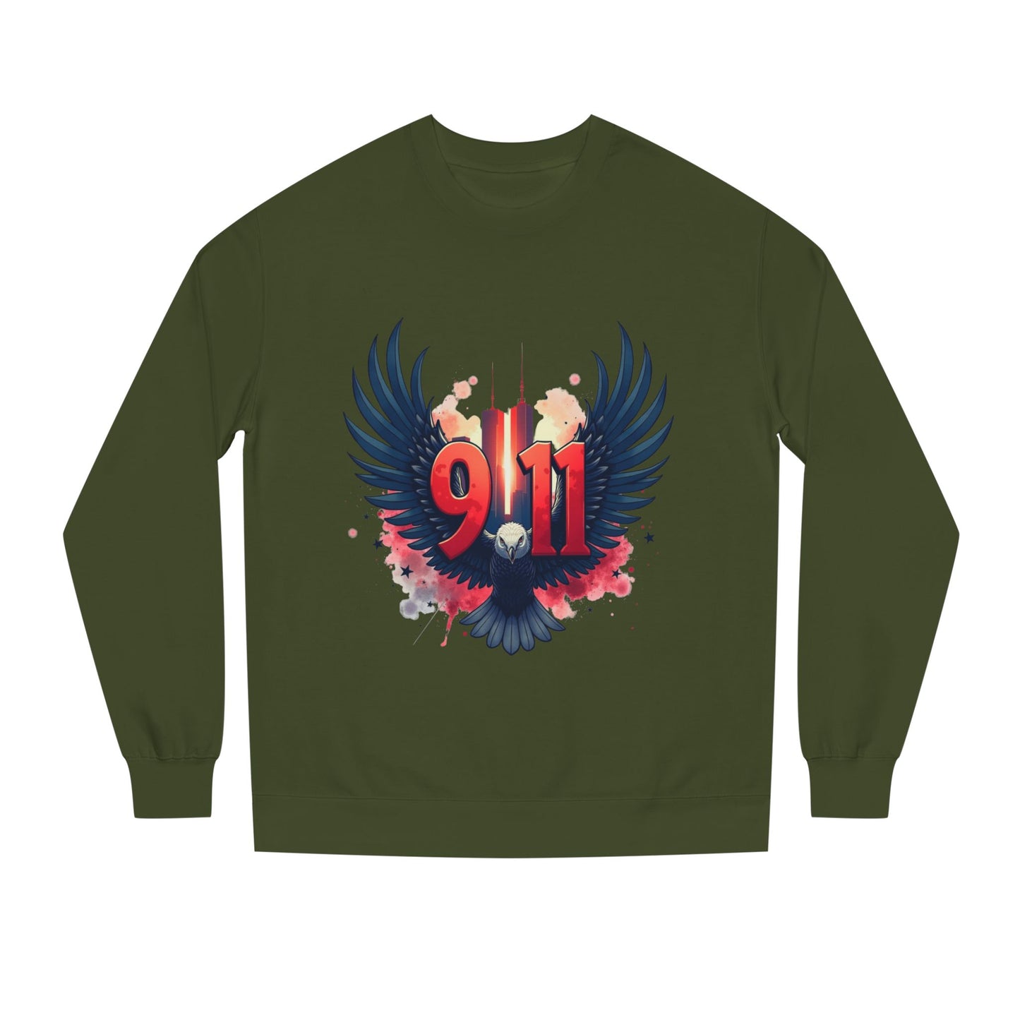 9/11 Memorial Sweatshirt – Eagle Wings Tribute Crewneck