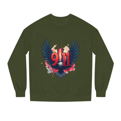 9/11 Memorial Sweatshirt – Eagle Wings Tribute Crewneck