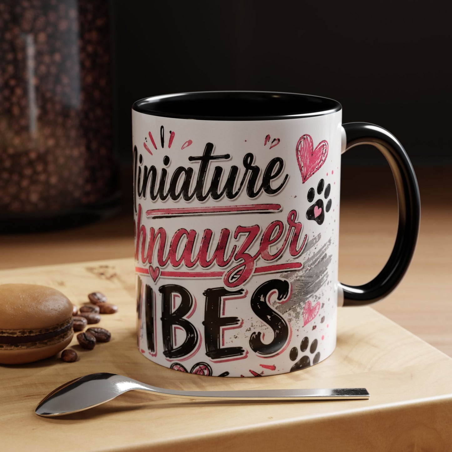 Miniature Schnauzer Vibes Accent Coffee Mug – 11/15oz