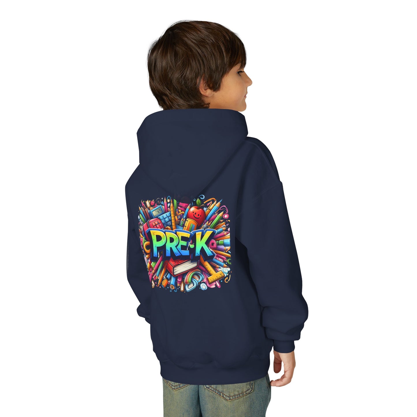 Pre-K Kids Hoodie — Colorful Back-to-School Preschool Sweatshirt