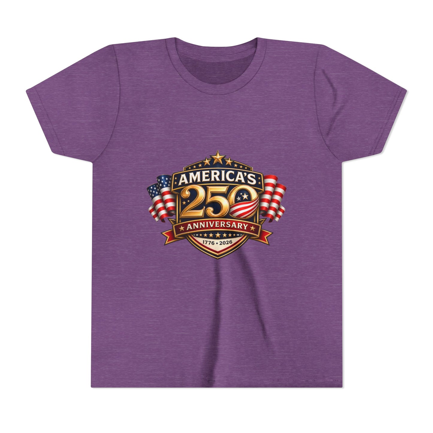 America's 250th Anniversary Youth Tee - Patriotic 1776–2026 Celebration Shirt