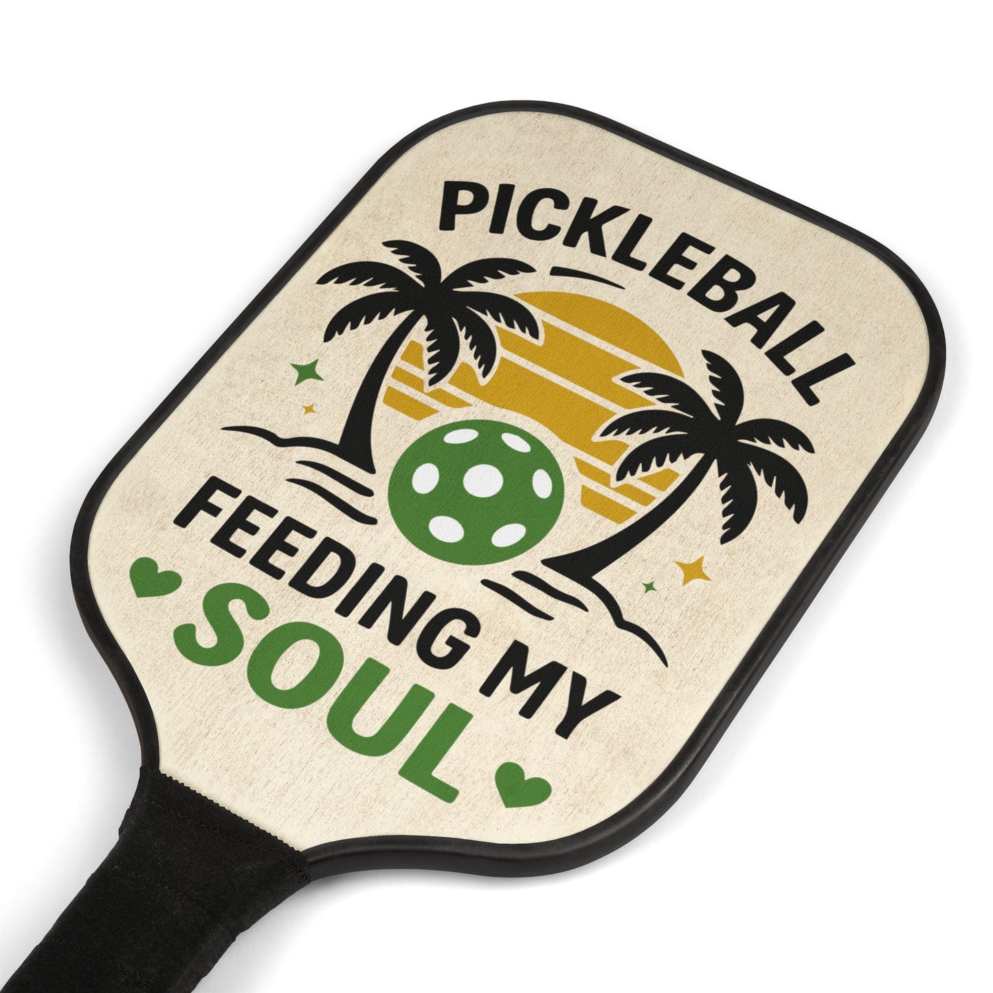 Pickleball Paddle Set — "Pickleball Feeding My Soul" Design