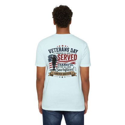 Veterans Day Served Tribute T-Shirt — Thankful & Forever Grateful