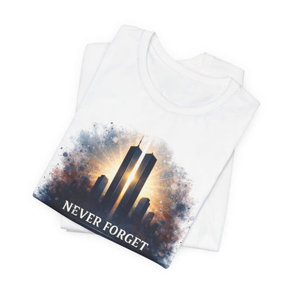 9/11 Never Forget Tee — World Trade Center Memorial Shirt