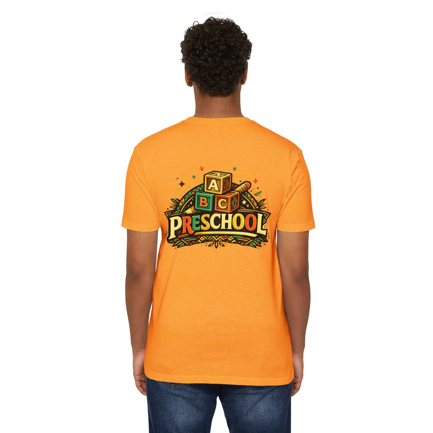 Preschool T-Shirt – Retro ABC Blocks Graphic Tee for Teachers & Kids