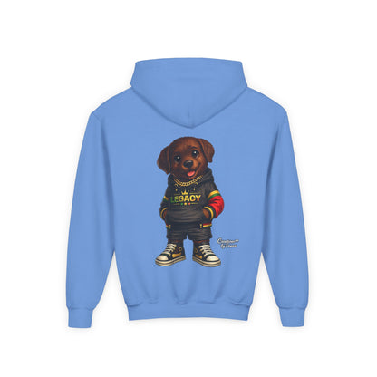 Youth Hoodie — 'Legacy' Streetwear Puppy Graphic Sweatshirt