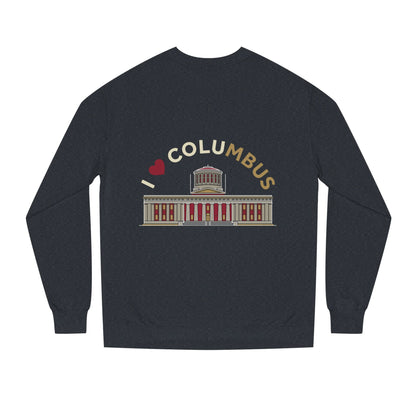 Columbus Landmark Crewneck Sweatshirt — I  Columbus Statehouse Design