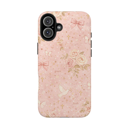 Grace Faith Phone Case | Christian floral iPhone Case