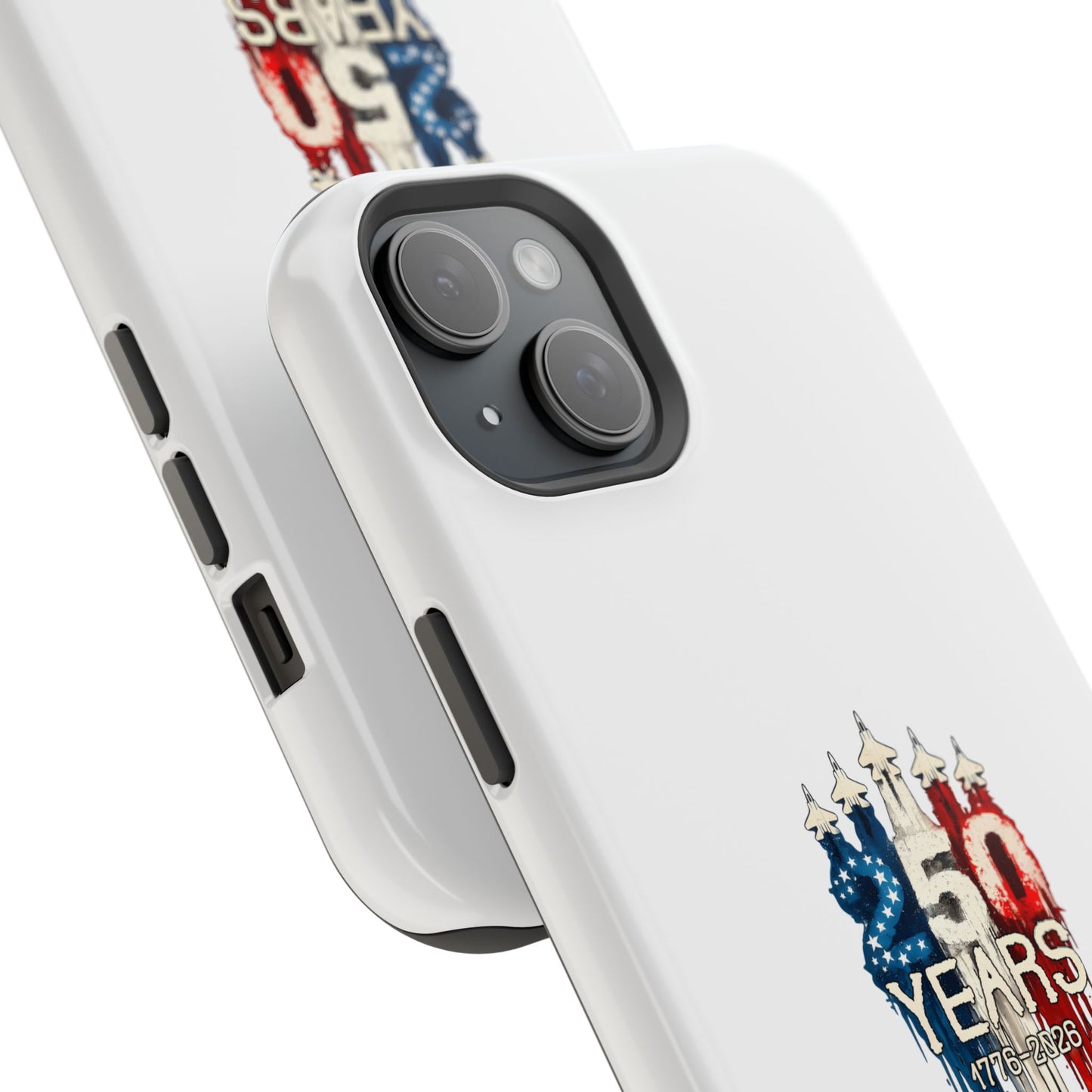 50 Years Patriotic iPhone Case — American Flag Anniversary Magnetic Impact-Resistant Case