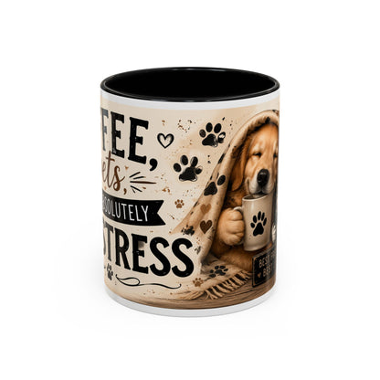 Dog and Cat Coffee Mug – "Best Friends, Best Life" Accent Tea Cup (11/15oz)