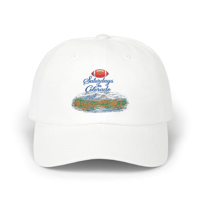 Dad Cap — "Saturdays in Colorado" Scenic Embroidered Baseball Hat