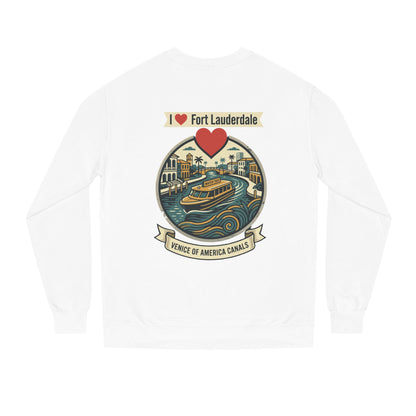 I  Fort Lauderdale Crewneck Sweatshirt — Venice of America Canals Graphic