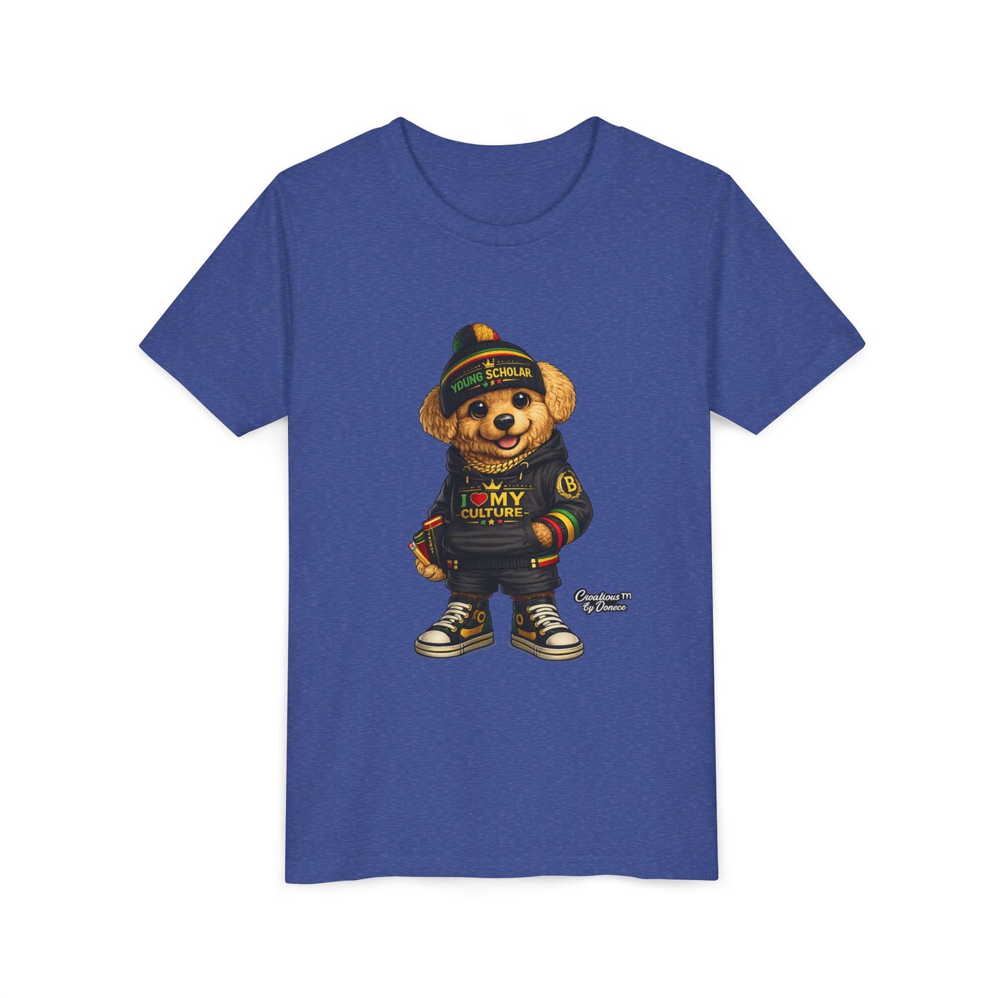Youth Bear Graphic Tee – "I Love My Culture" Urban Streetwear
