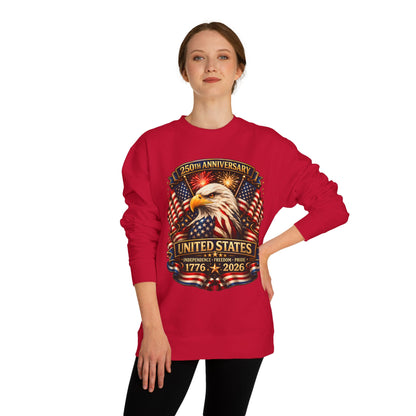 250th Anniversary United States Eagle Sweatshirt – 1776–2026 Patriotic Crewneck