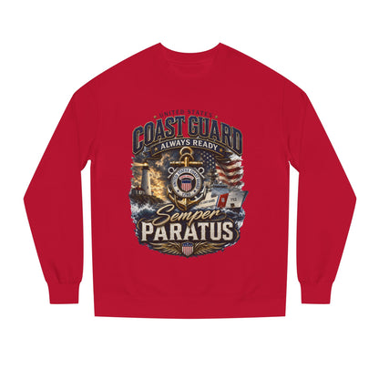 Coast Guard Semper Paratus Sweatshirt — USCG Always Ready Veteran Crewneck