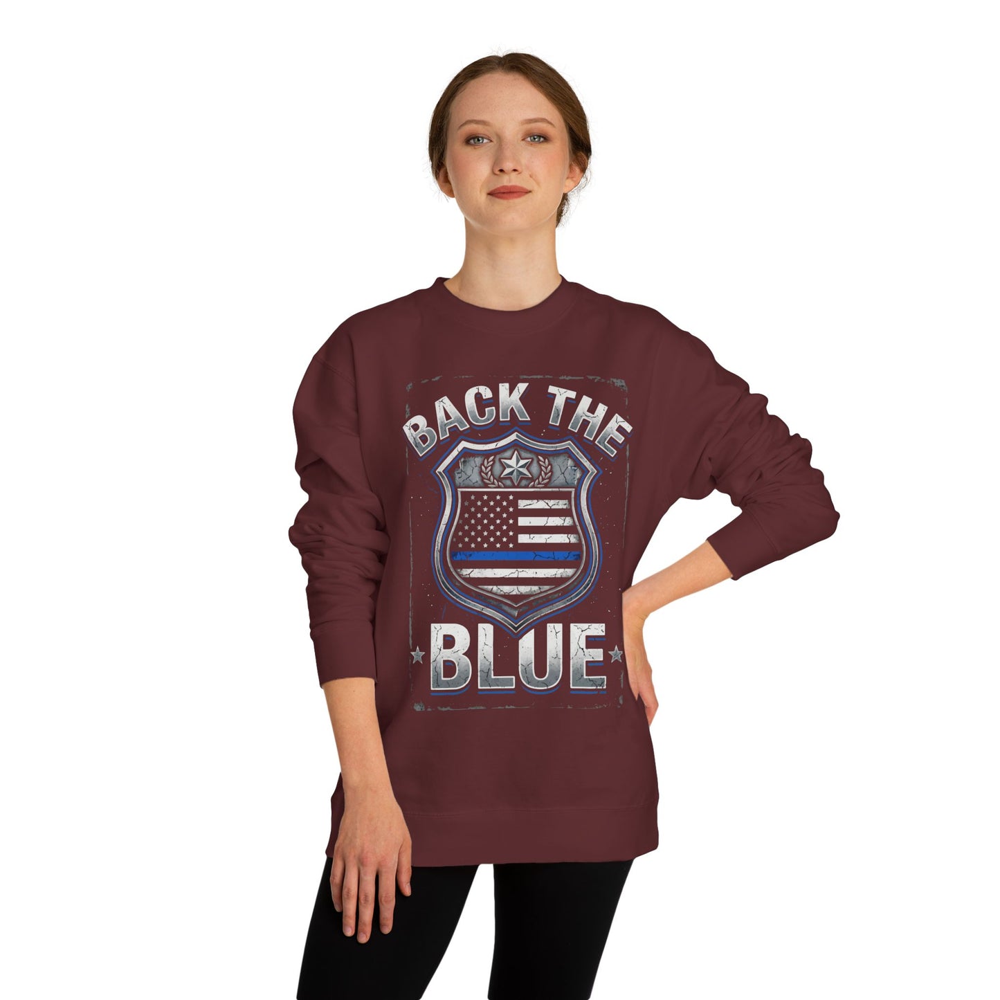 Back the Blue Sweatshirt — Police Support Crewneck