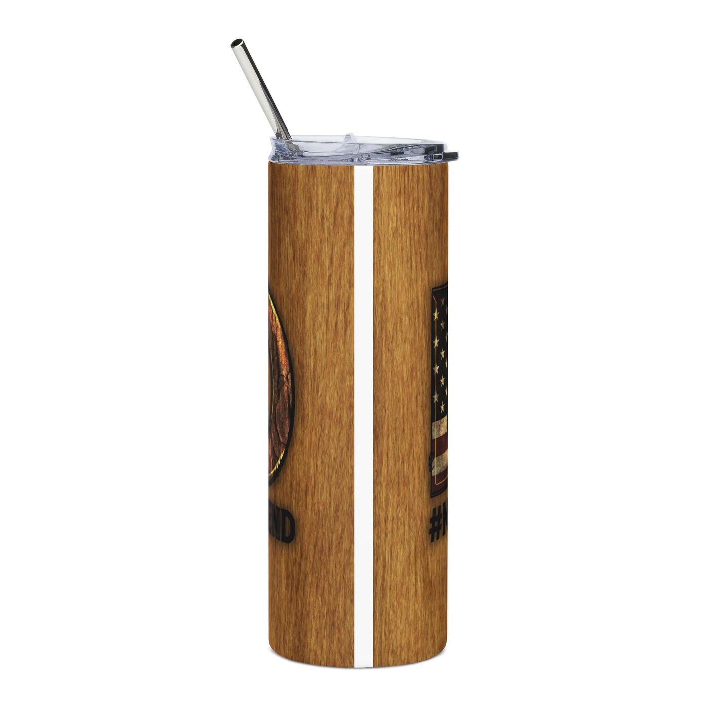 20 oz Military Patriotic Dad Tumbler – USA Flag & Camo Stainless Steel Travel Cup