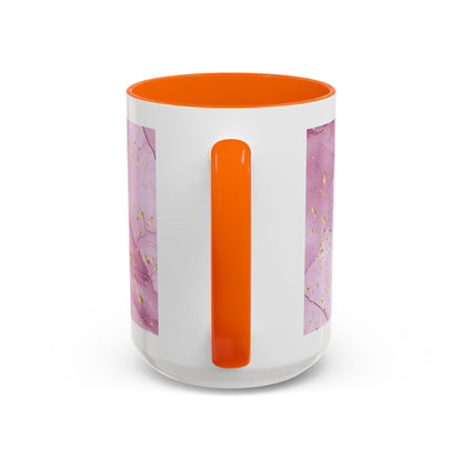 Mom Definition Accent Coffee Mug – Inspirational Pink Marble Mother’s Day Gift (11/15oz)