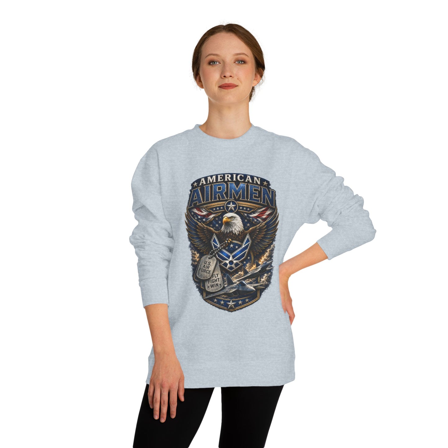 American Airmen Eagle Sweatshirt — Patriotic Air Force Crewneck