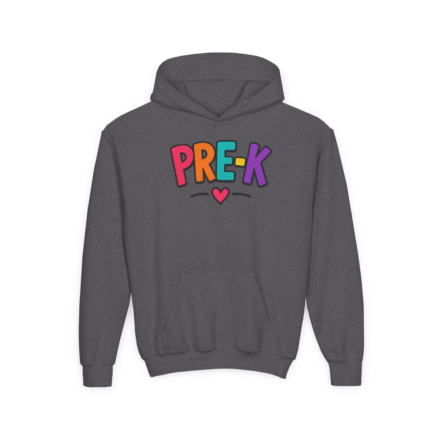 Pre-K Kids Hoodie — Colorful Cute Pre-K School Hooded Sweatshirt for Toddlers