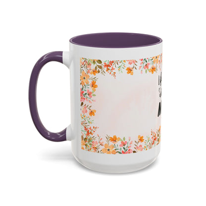 Life Began With You Mom Floral Accent Coffee Mug