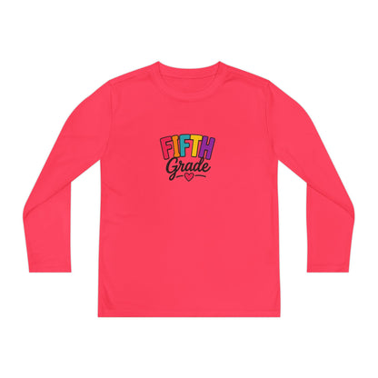 Fifth Grade Youth Long Sleeve Tee — Colorful Back-to-School Shirt