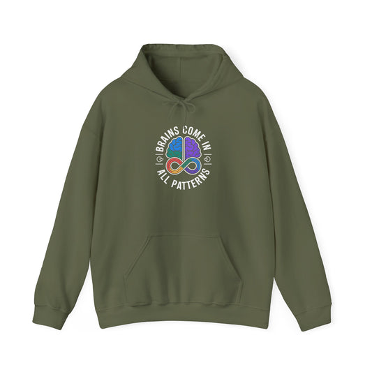 Brains Come in All Patterns Hoodie