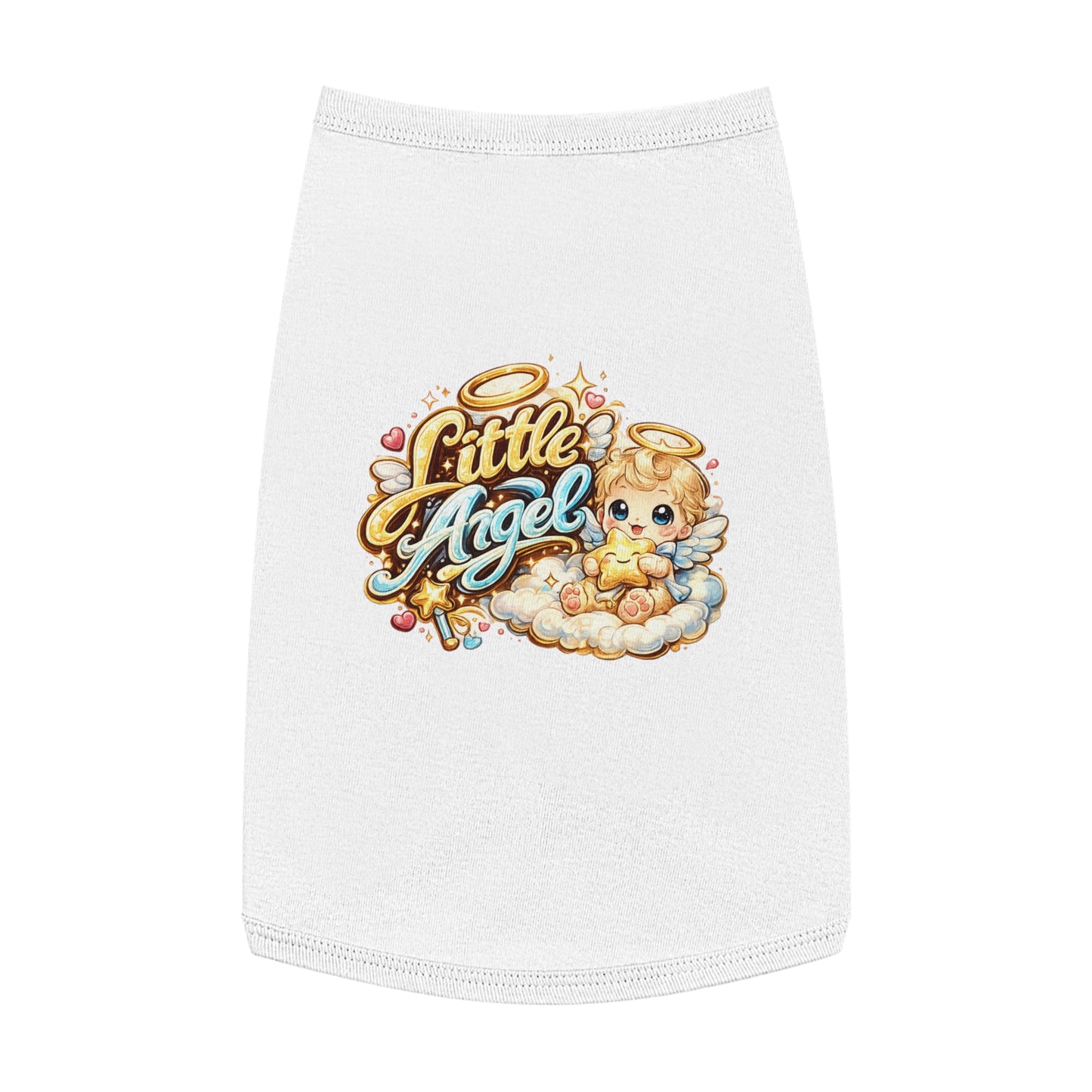 Little Angel Pet Tank Top — Cute Angel Puppy & Kitten Shirt for Small Dogs and Cats