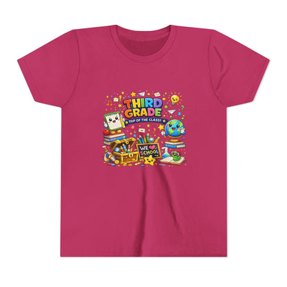 Third Grade Kids Tee — "Third Grade Out of the Classroom" Back-to-School Youth Shirt