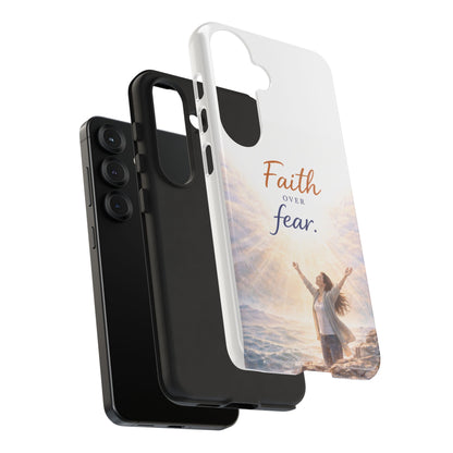 Faith Over Fear Phone Case — Inspirational Christian iPhone Cover