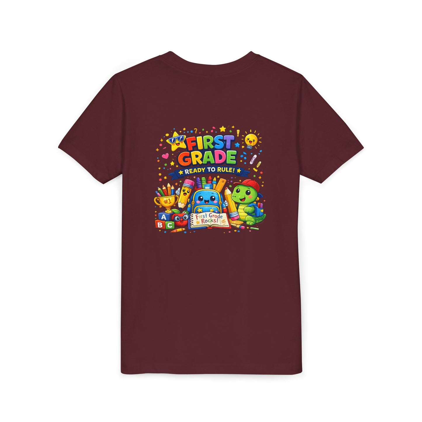First Grade Youth T‑Shirt – "First Grade Ready to Rule" Cute Back-to-School Tee